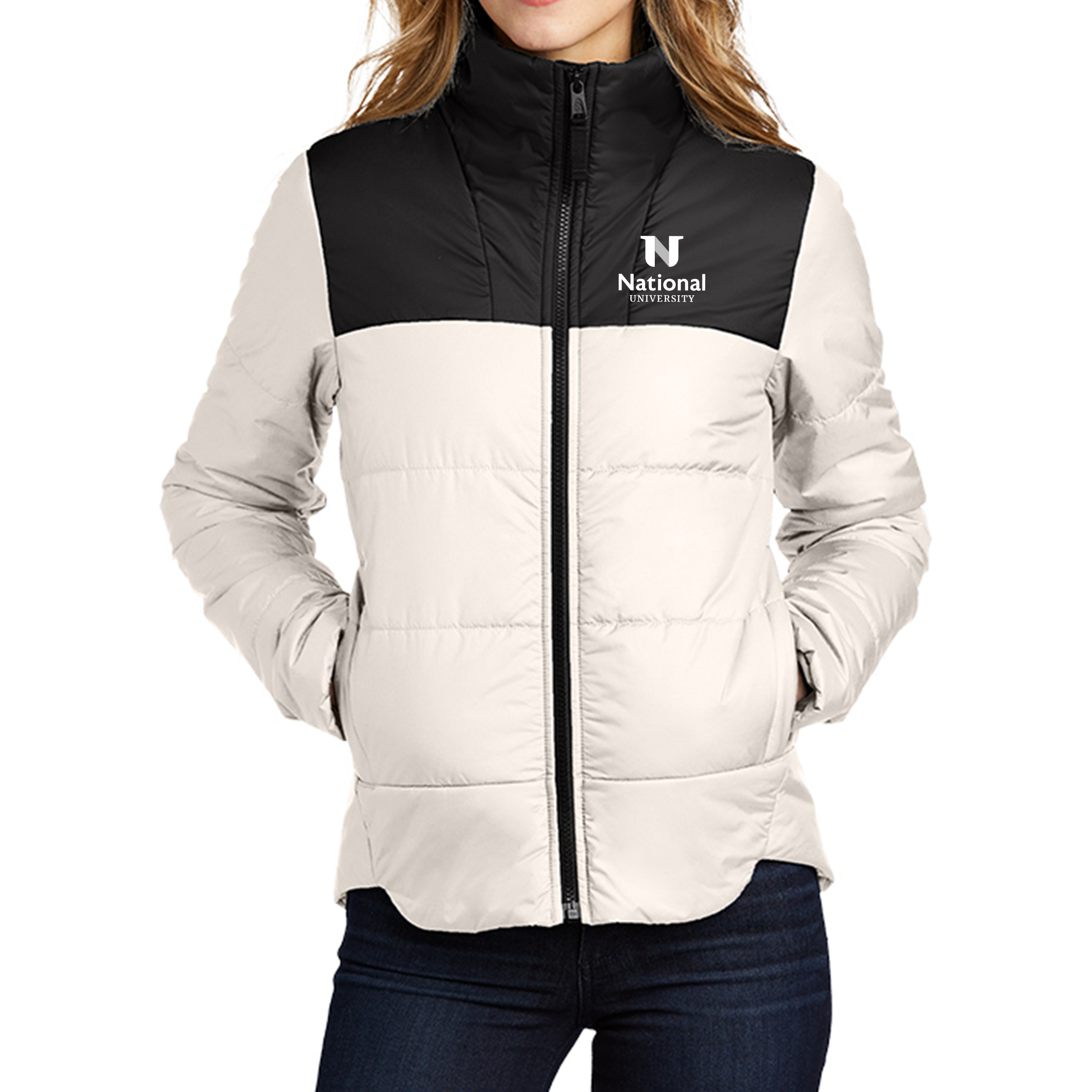 Ladies white north clearance face jacket