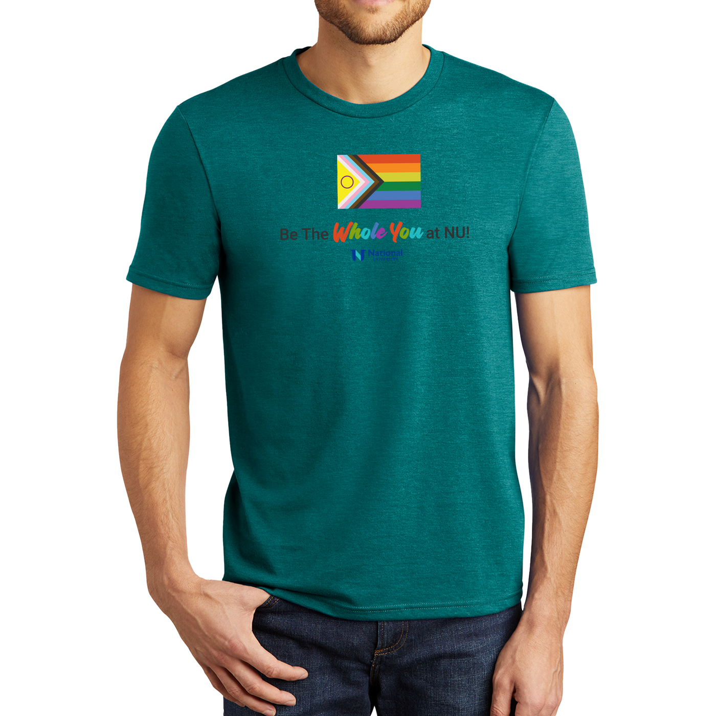 District® - Young Mens Tri-Blend Crew Neck Tee - 2023 Pride 1