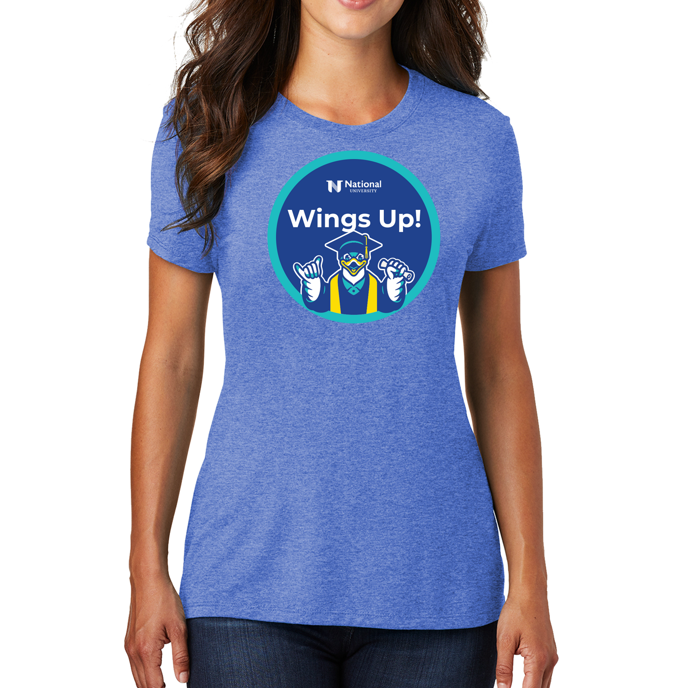 District Made® Ladies Perfect Tri® Crew Tee - NU Class of 2025 - 2