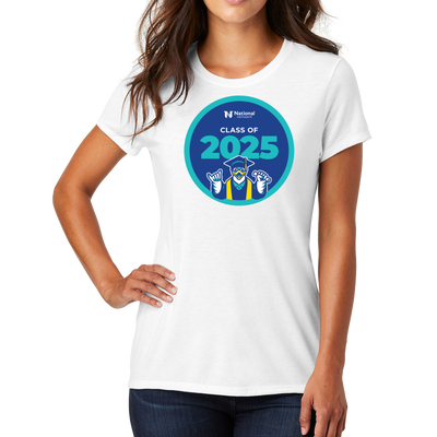 District Made® Ladies Perfect Tri® Crew Tee - NU Class of 2025 - 1