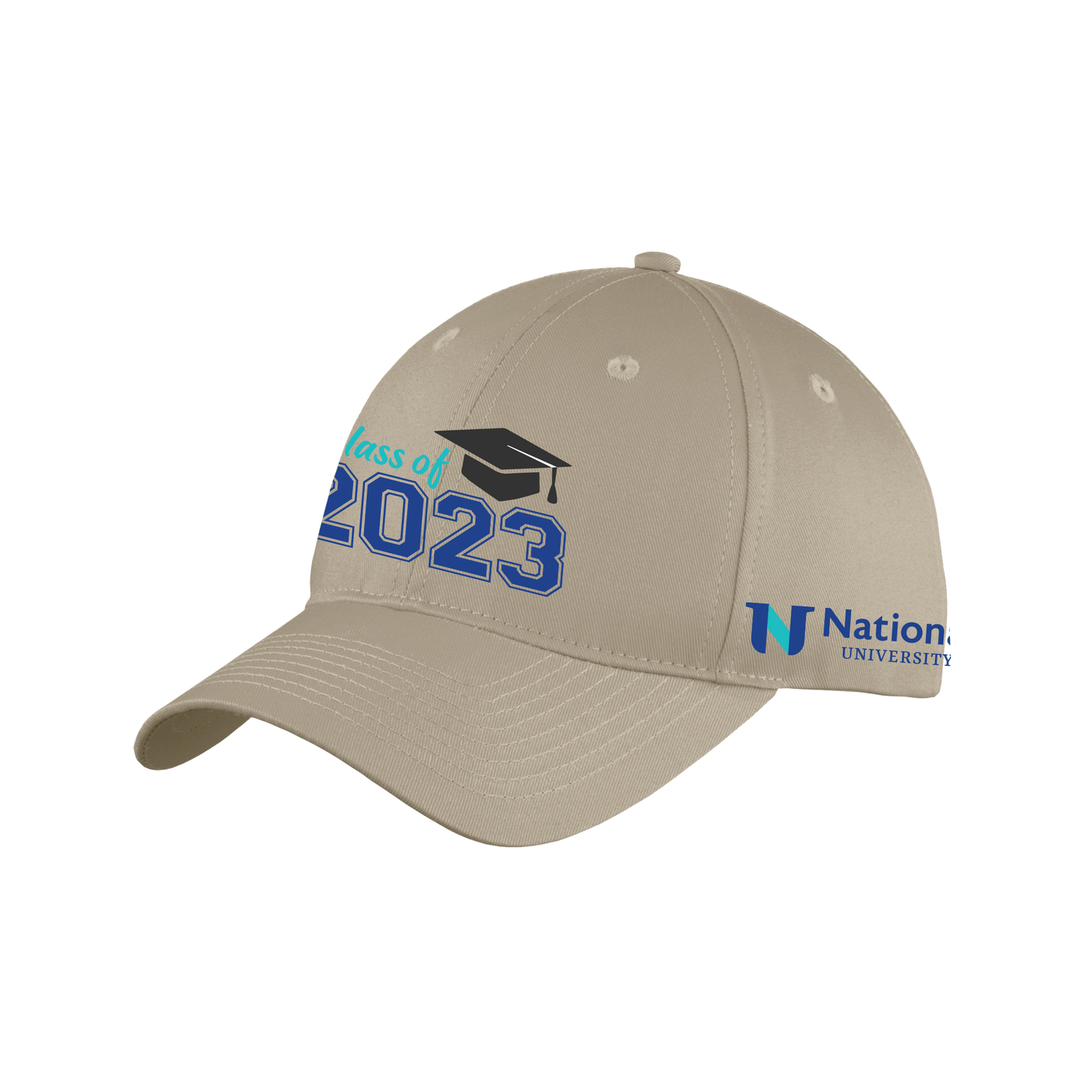 Port & Company® Six-Panel Unstructured Twill Cap - NU Class of 2023