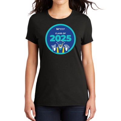 District Made® Ladies Perfect Tri® Crew Tee - NU Class of 2025 - 1