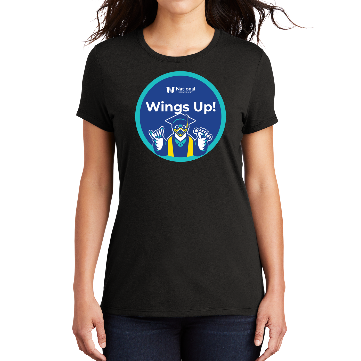District Made® Ladies Perfect Tri® Crew Tee - NU Class of 2025 - 2