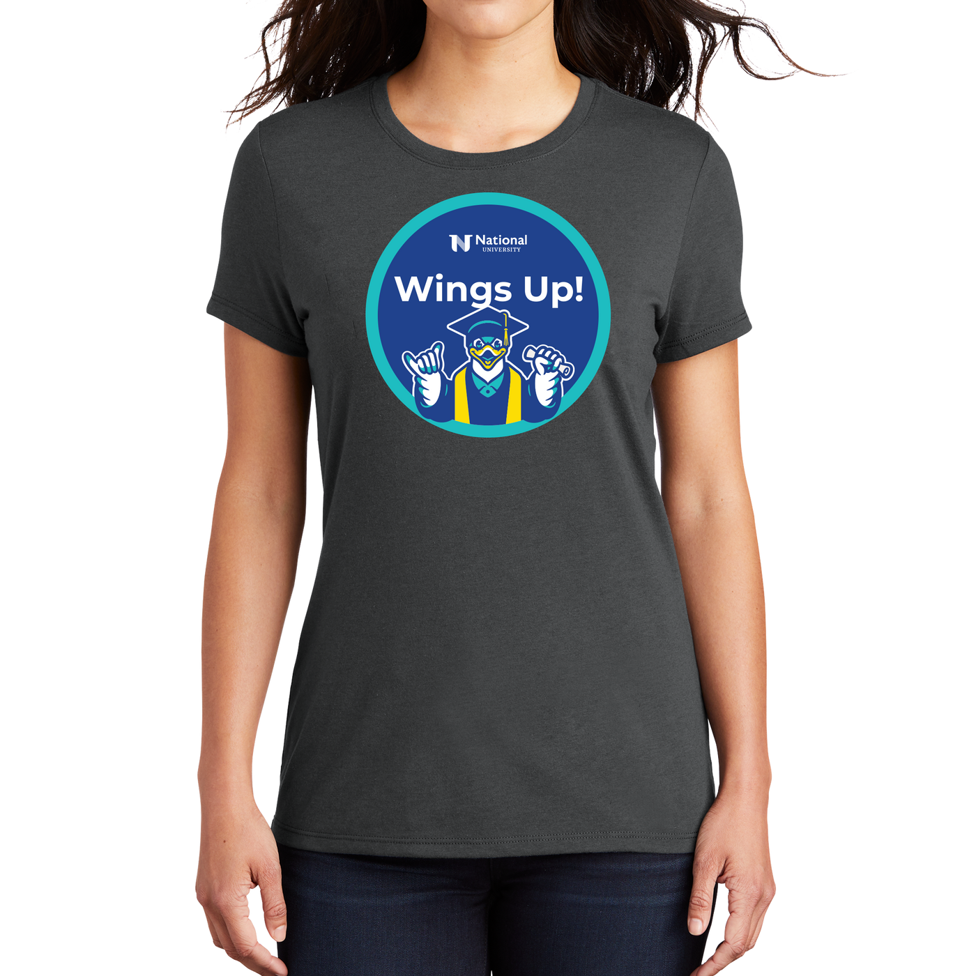 District Made® Ladies Perfect Tri® Crew Tee - NU Class of 2025 - 2