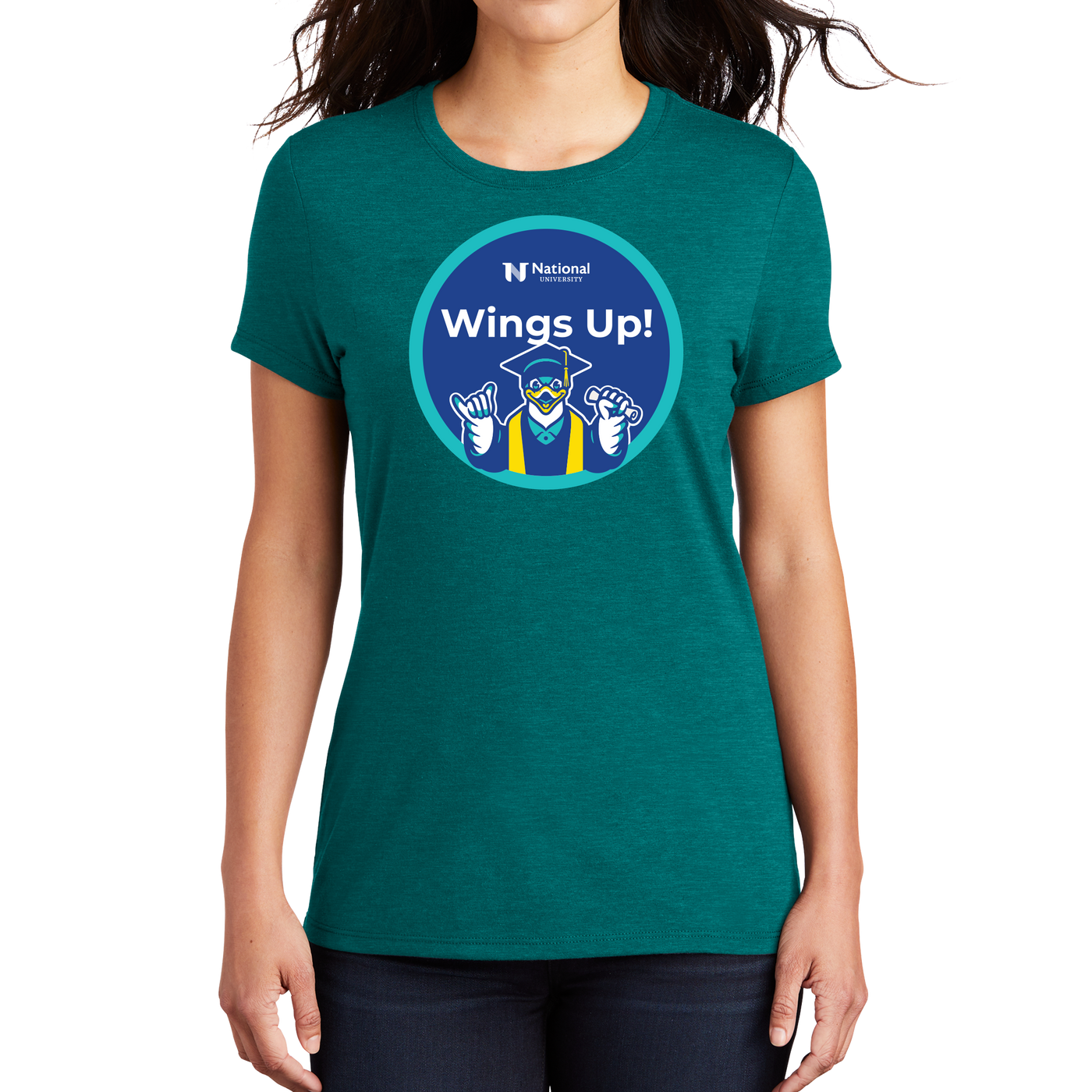 District Made® Ladies Perfect Tri® Crew Tee - NU Class of 2025 - 2