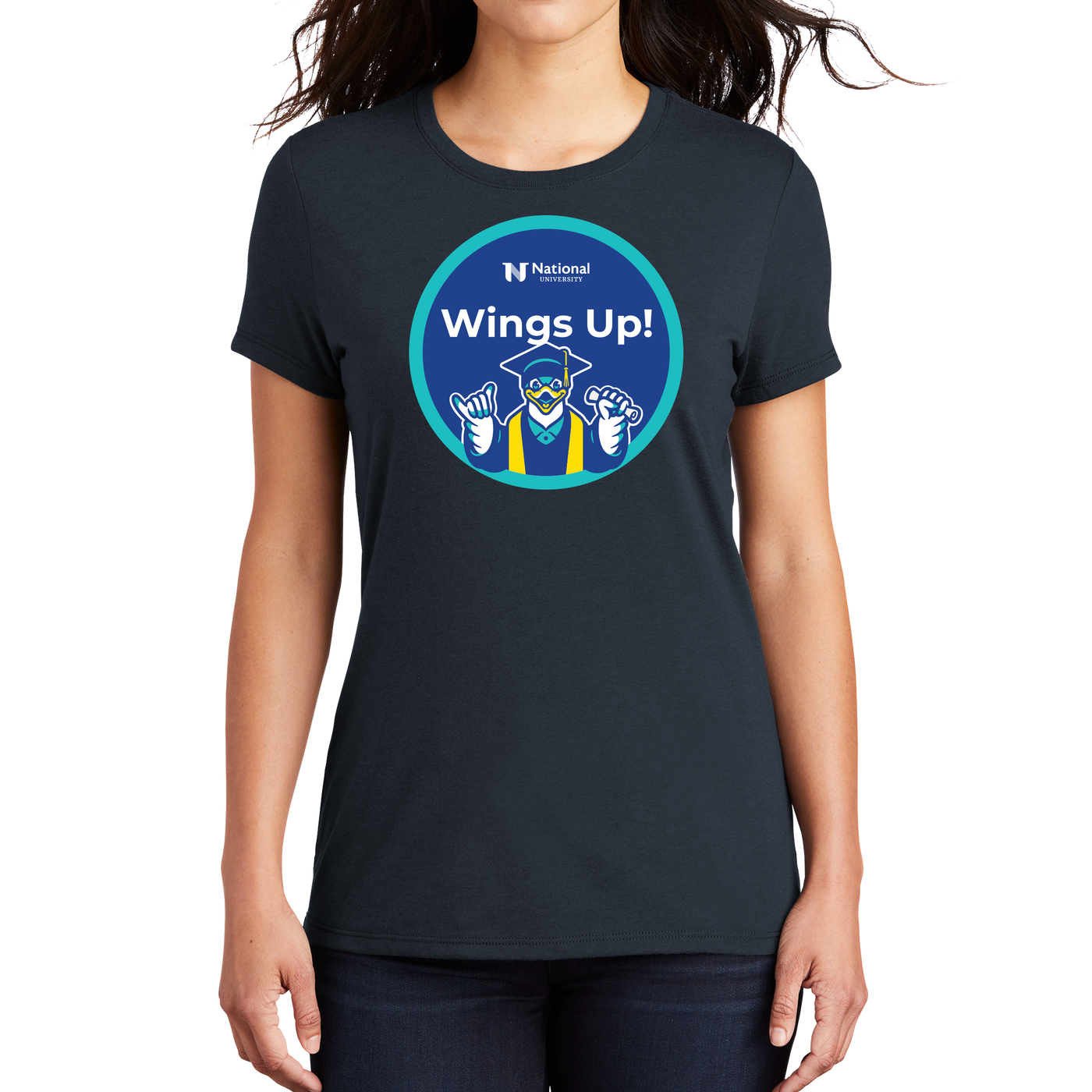 District Made® Ladies Perfect Tri® Crew Tee - NU Class of 2025 - 2