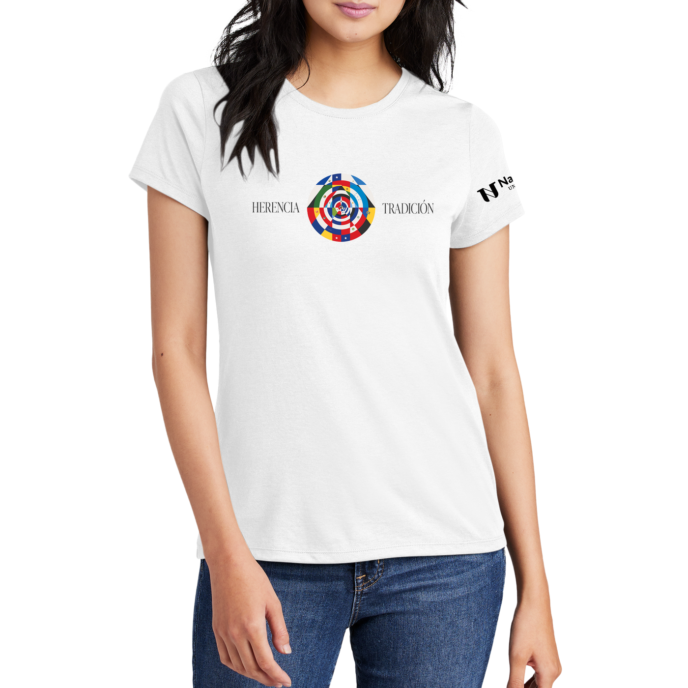 District Made® Ladies Perfect Tri® Crew Tee - 2024 Hispanic Heritage 2