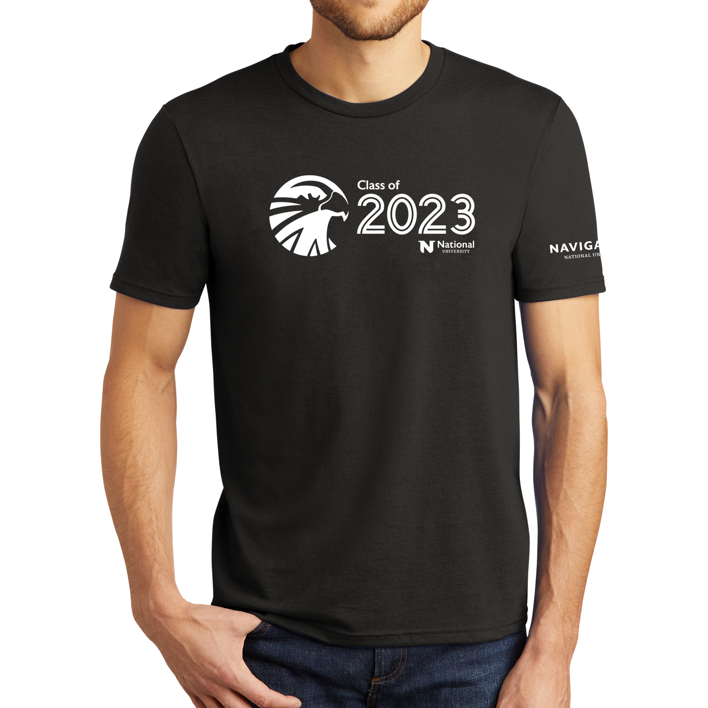 District® - Young Mens Tri-Blend Crew Neck Tee - Falcon 2023