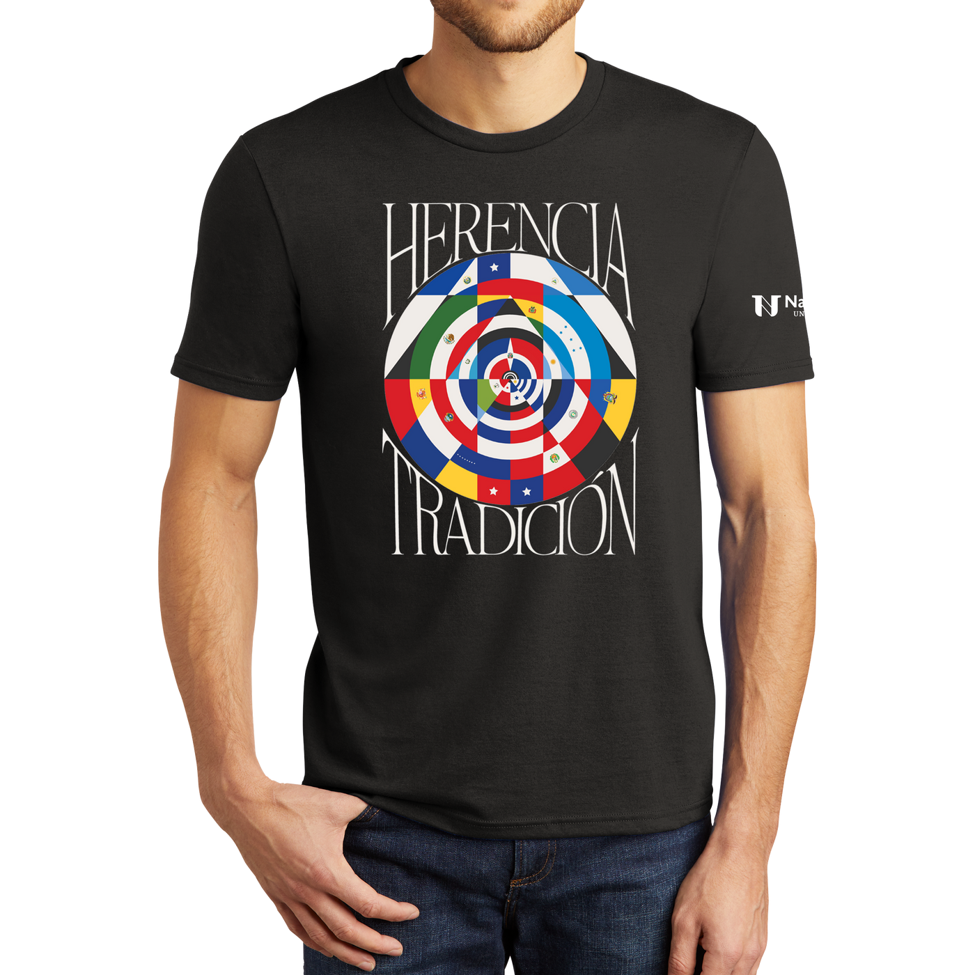 District® - Young Mens Tri-Blend Crew Neck Tee - 2024 Hispanic Heritage 1