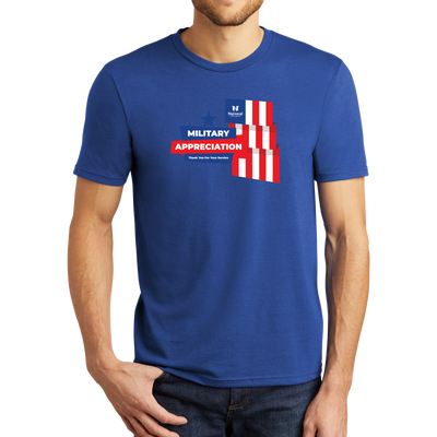 District® - Young Mens Tri-Blend Crew Neck Tee - Military Appreciation 1