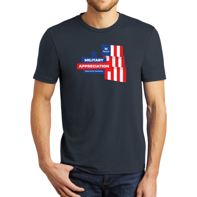 District® - Young Mens Tri-Blend Crew Neck Tee - Military Appreciation 1