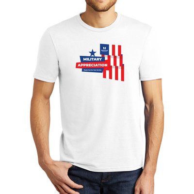 District® - Young Mens Tri-Blend Crew Neck Tee - Military Appreciation 1