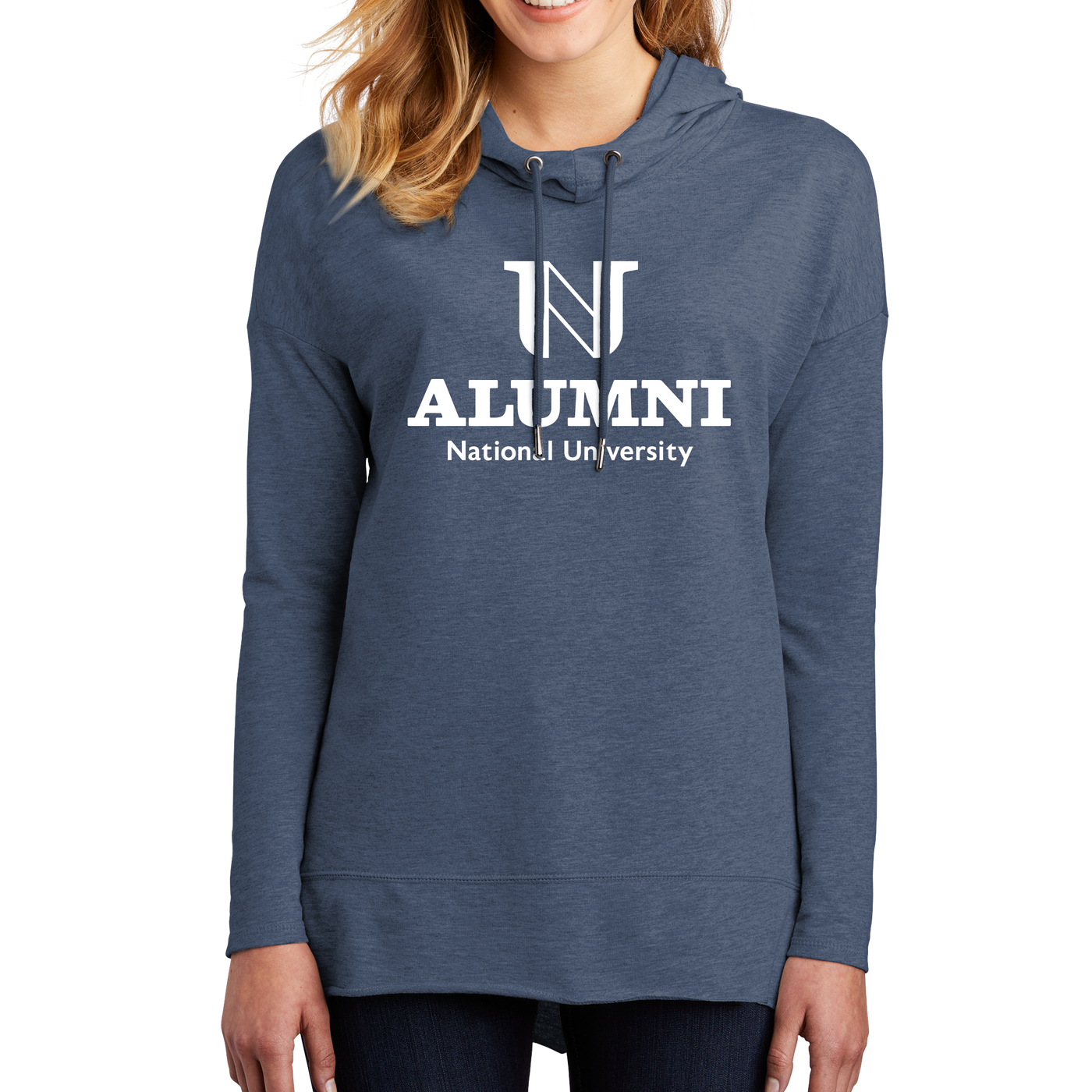 District Women’s Featherweight French Terry Hoodie - NU Alumni