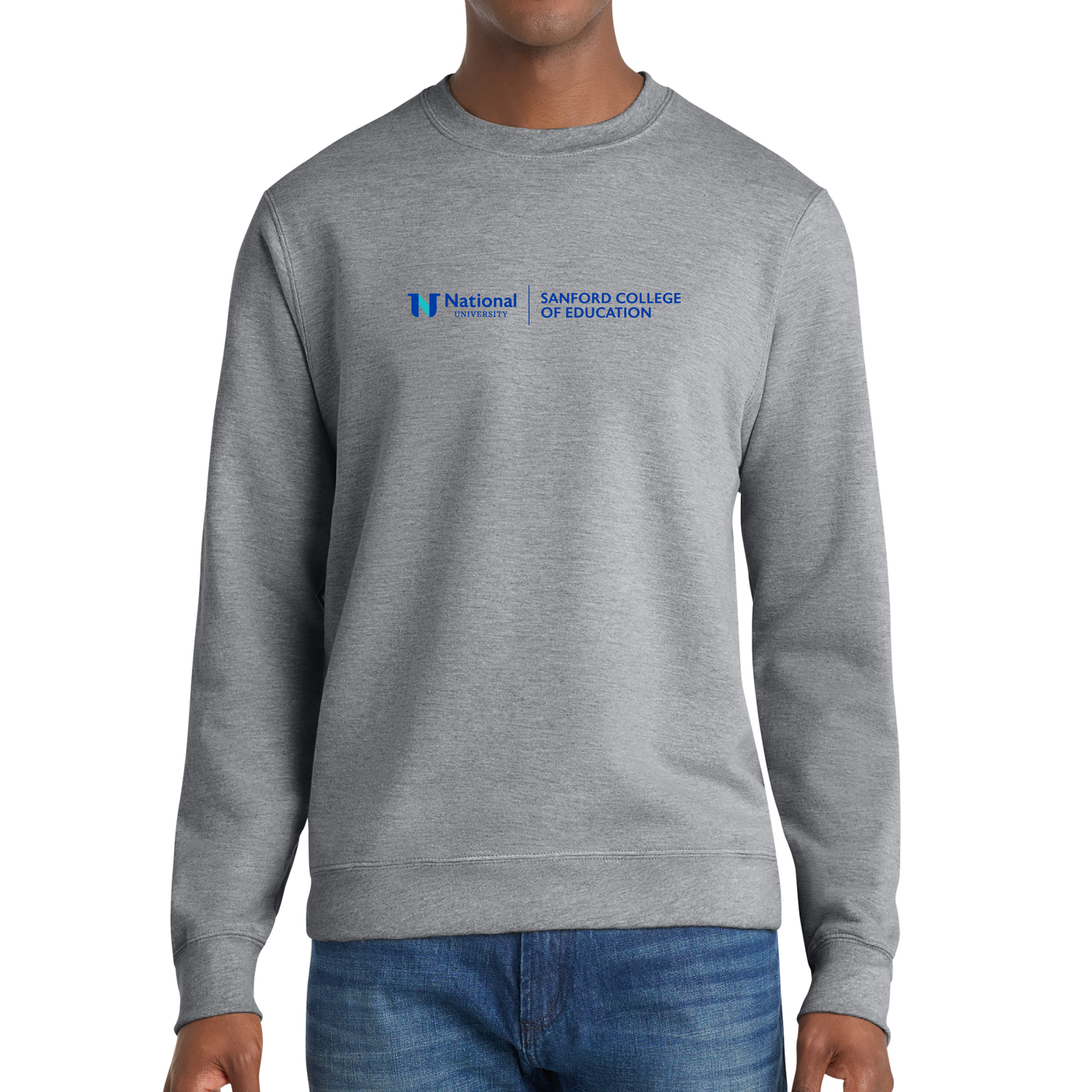 Port & Company® Fan Favorite™ Fleece Crewneck Sweatshirt - Sanford College of Education
