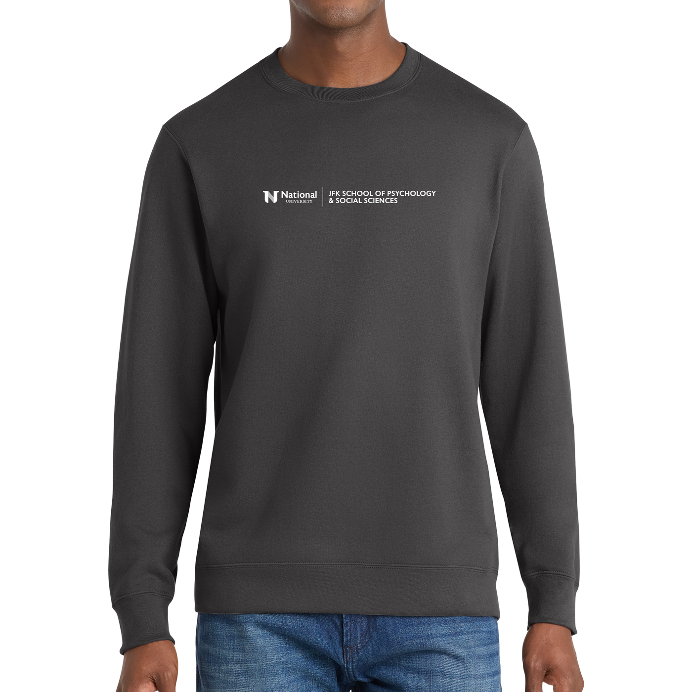 Port & Company® Fan Favorite™ Fleece Crewneck Sweatshirt - JFK School of Psychology & Social Sciences