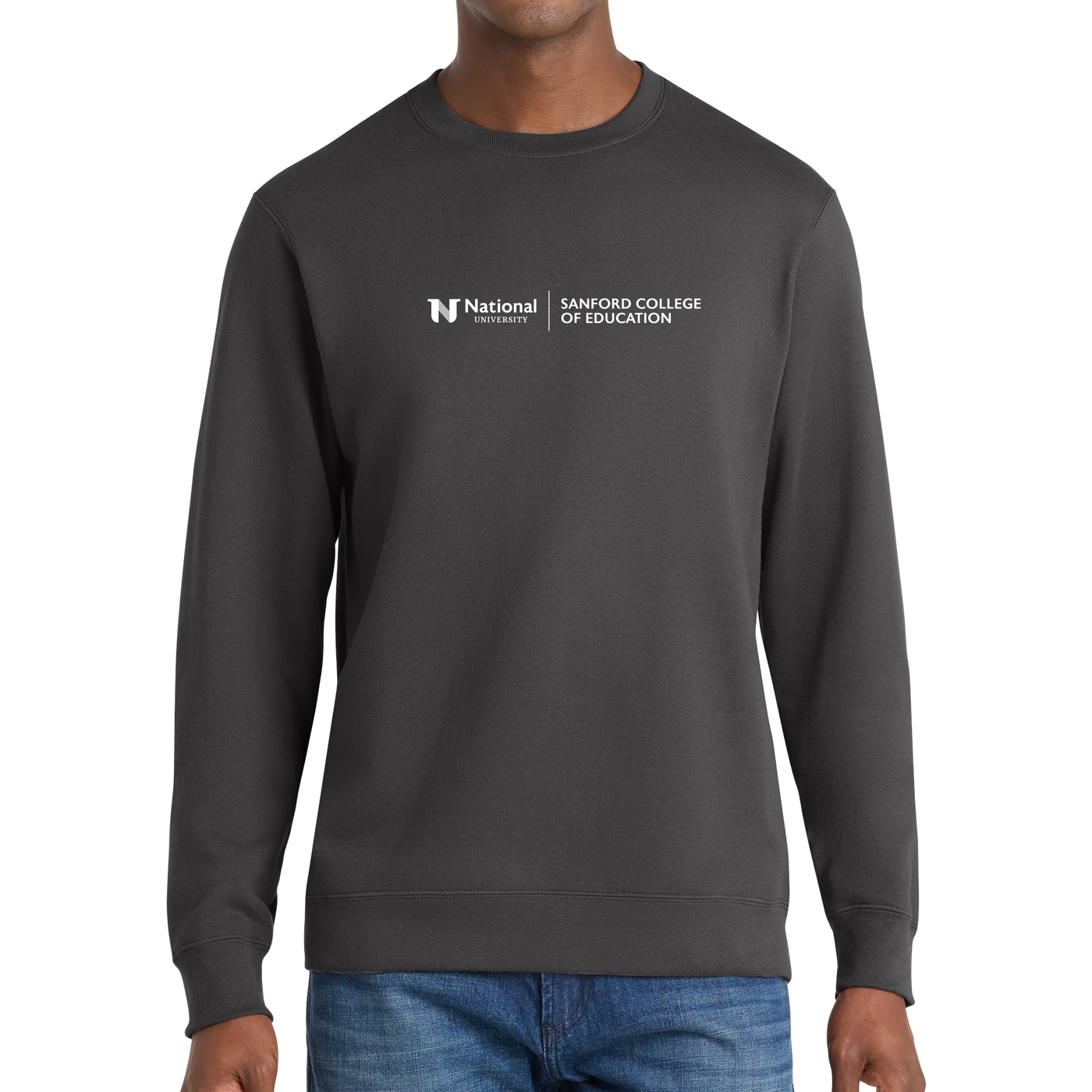 Port & Company® Fan Favorite™ Fleece Crewneck Sweatshirt - Sanford College of Education