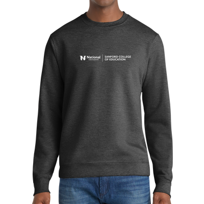 Port & Company® Fan Favorite™ Fleece Crewneck Sweatshirt - Sanford College of Education