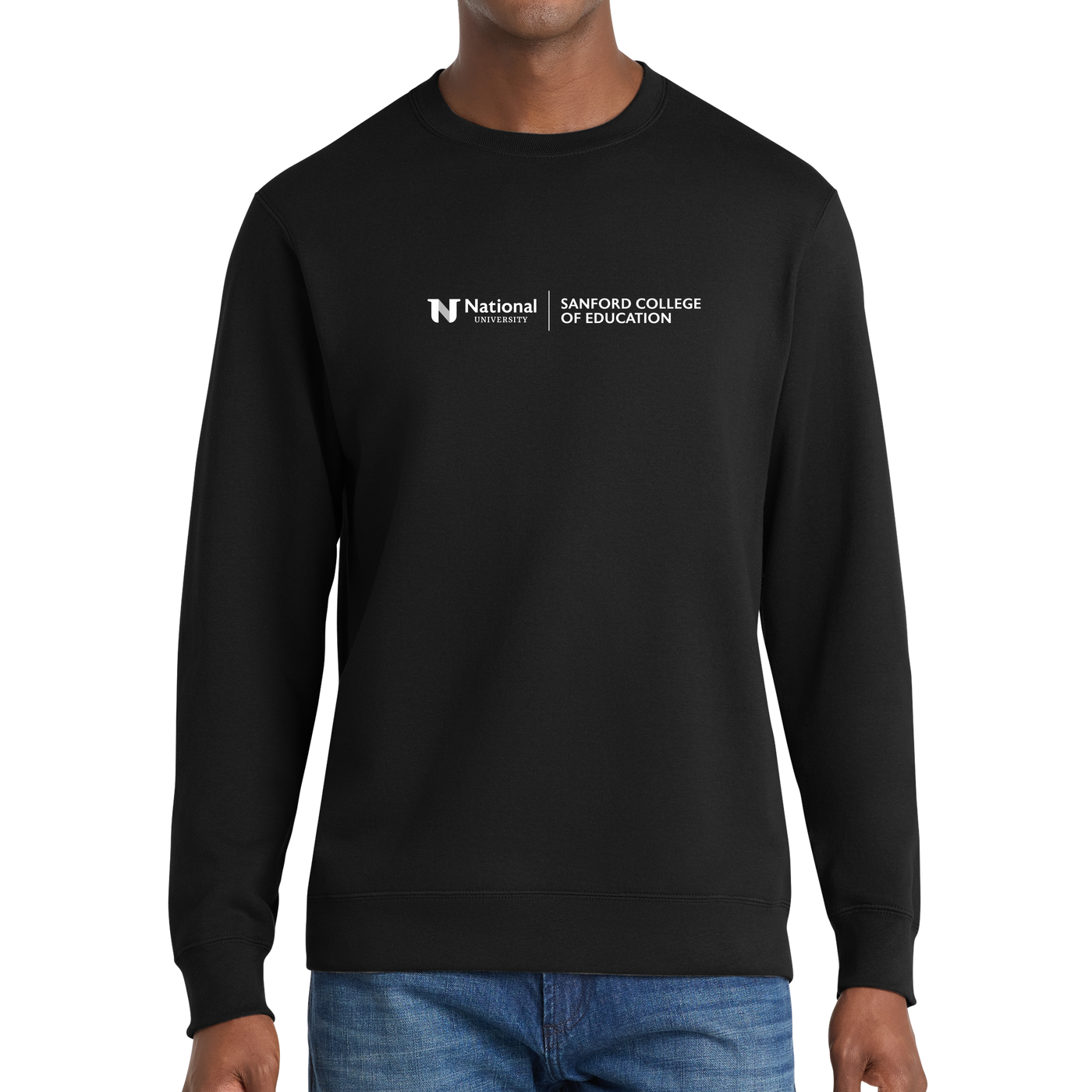 Port & Company® Fan Favorite™ Fleece Crewneck Sweatshirt - Sanford College of Education