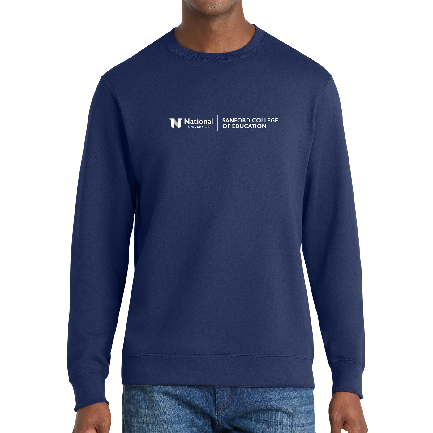 Port & Company® Fan Favorite™ Fleece Crewneck Sweatshirt - Sanford College of Education
