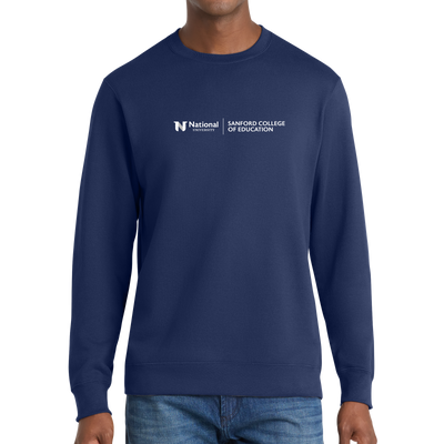 Port & Company® Fan Favorite™ Fleece Crewneck Sweatshirt - Sanford College of Education