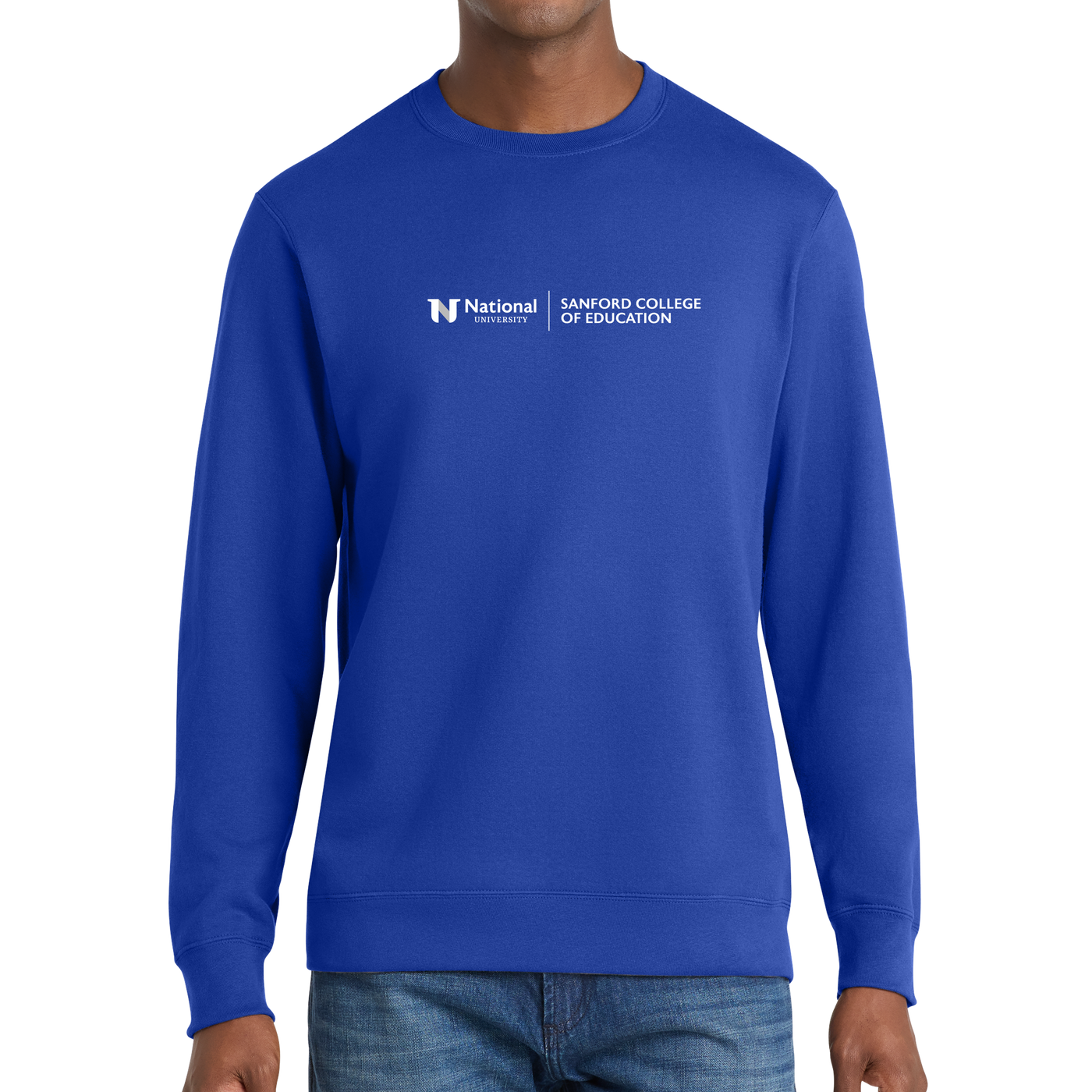 Port & Company® Fan Favorite™ Fleece Crewneck Sweatshirt - Sanford College of Education
