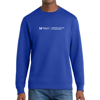 Port & Company® Fan Favorite™ Fleece Crewneck Sweatshirt - Sanford College of Education