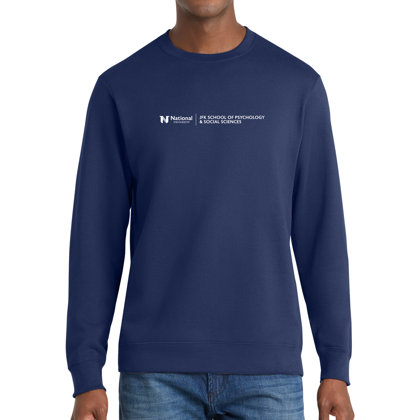 Port & Company® Fan Favorite™ Fleece Crewneck Sweatshirt - JFK School of Psychology & Social Sciences