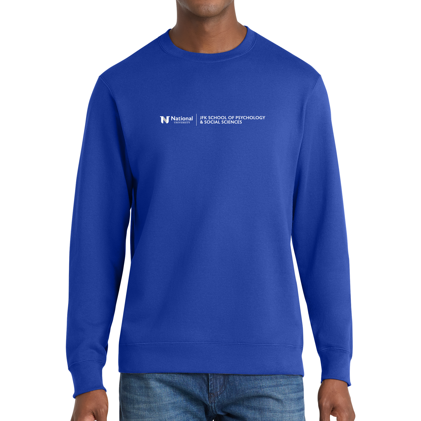 Port & Company® Fan Favorite™ Fleece Crewneck Sweatshirt - JFK School of Psychology & Social Sciences