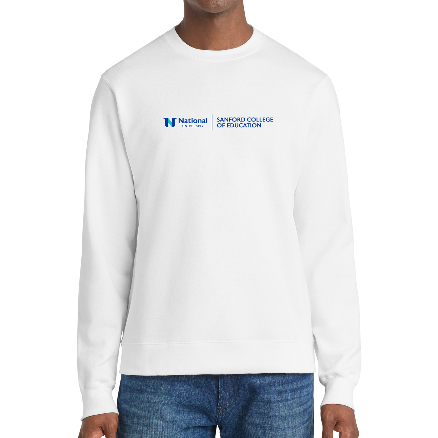 Port & Company® Fan Favorite™ Fleece Crewneck Sweatshirt - Sanford College of Education