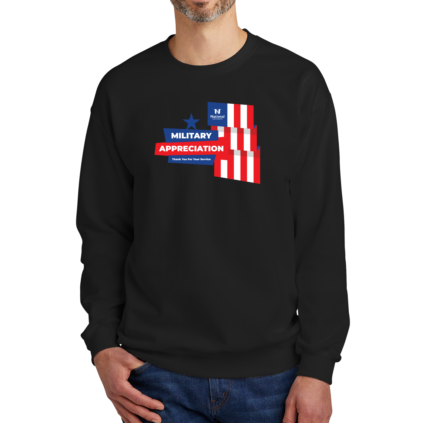Gildan® Softstyle® Crewneck Sweatshirt - Military Appreciation 1