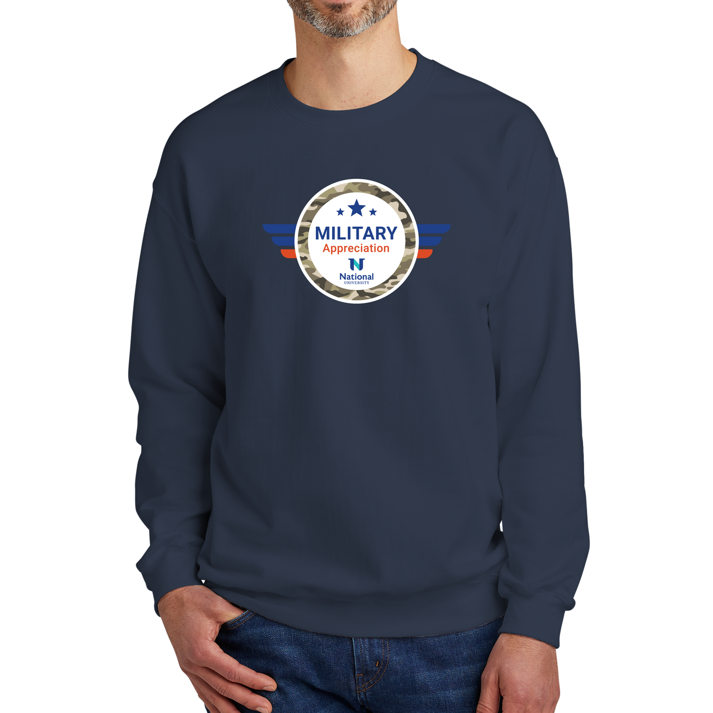 Gildan® Softstyle® Crewneck Sweatshirt - Military Appreciation 2