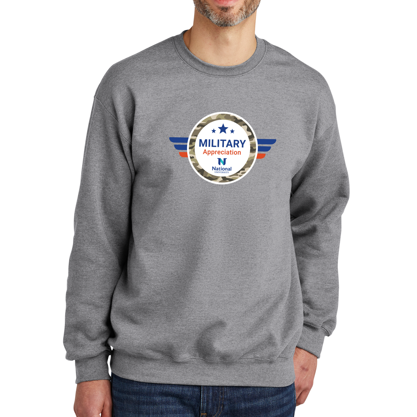 Gildan® Softstyle® Crewneck Sweatshirt - Military Appreciation 2