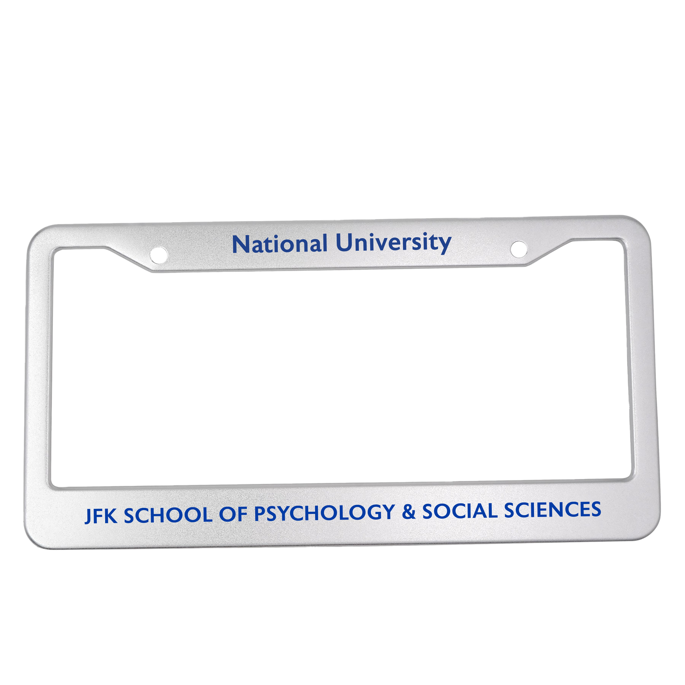 Aluminum Alloy License Plate Frame - JFK School of Psychology & Social Sciences