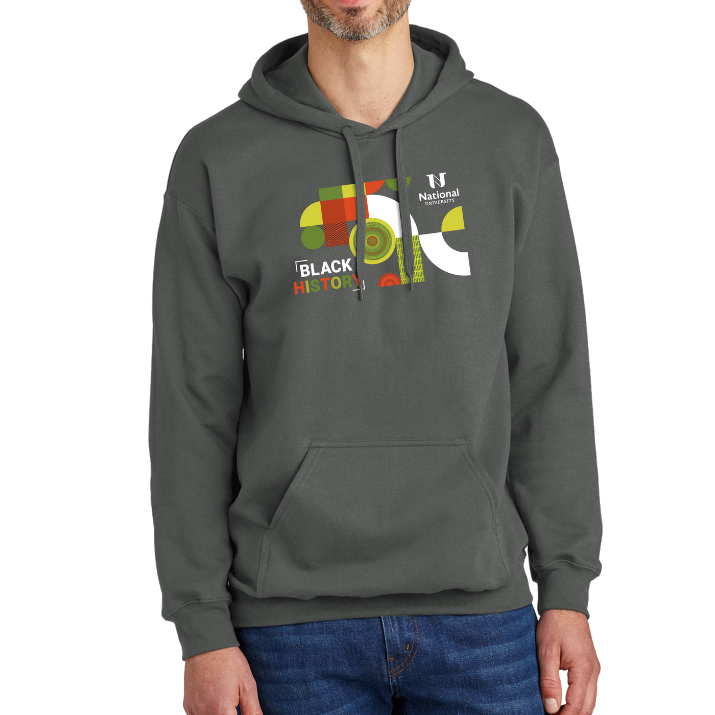 Gildan® Softstyle® Pullover Hooded Sweatshirt - Black History 1