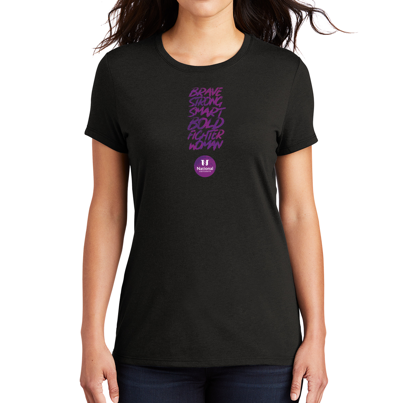 District Made® Ladies Perfect Tri® Crew Tee - Women's History 2