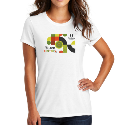 District Made® Ladies Perfect Tri® Crew Tee - Black History 1