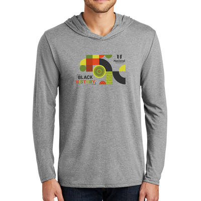 District Made® Mens Perfect Tri® Long Sleeve Hoodie - Black History 1