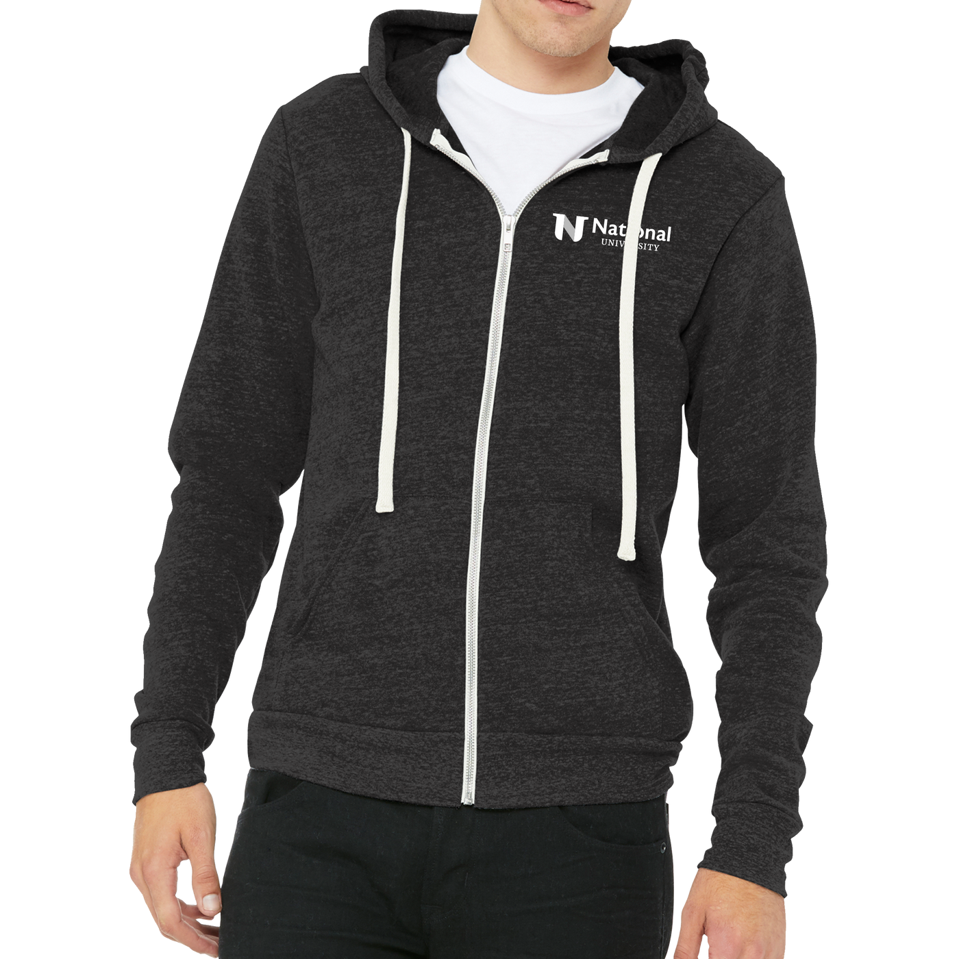 BELLA+CANVAS ® Unisex Triblend Sponge Fleece Full-Zip Hoodie