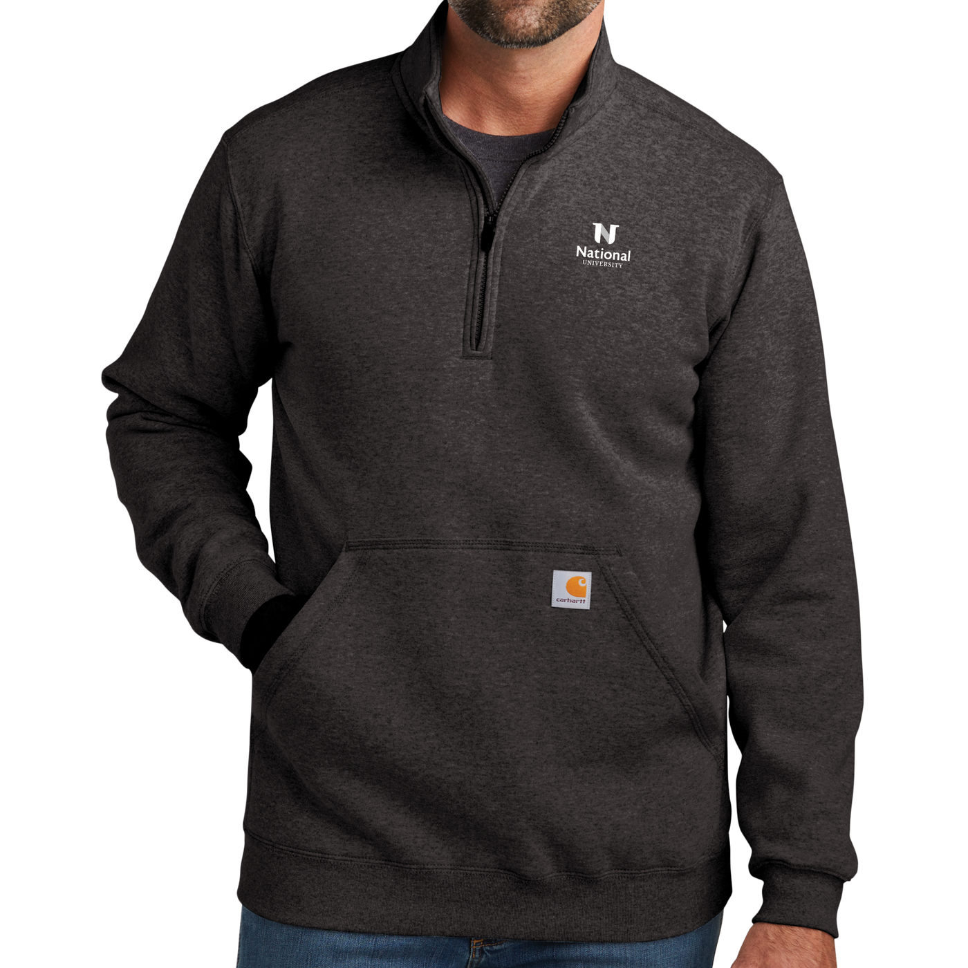 Carhartt® Midweight 1/4-Zip Mock Neck Sweatshirt