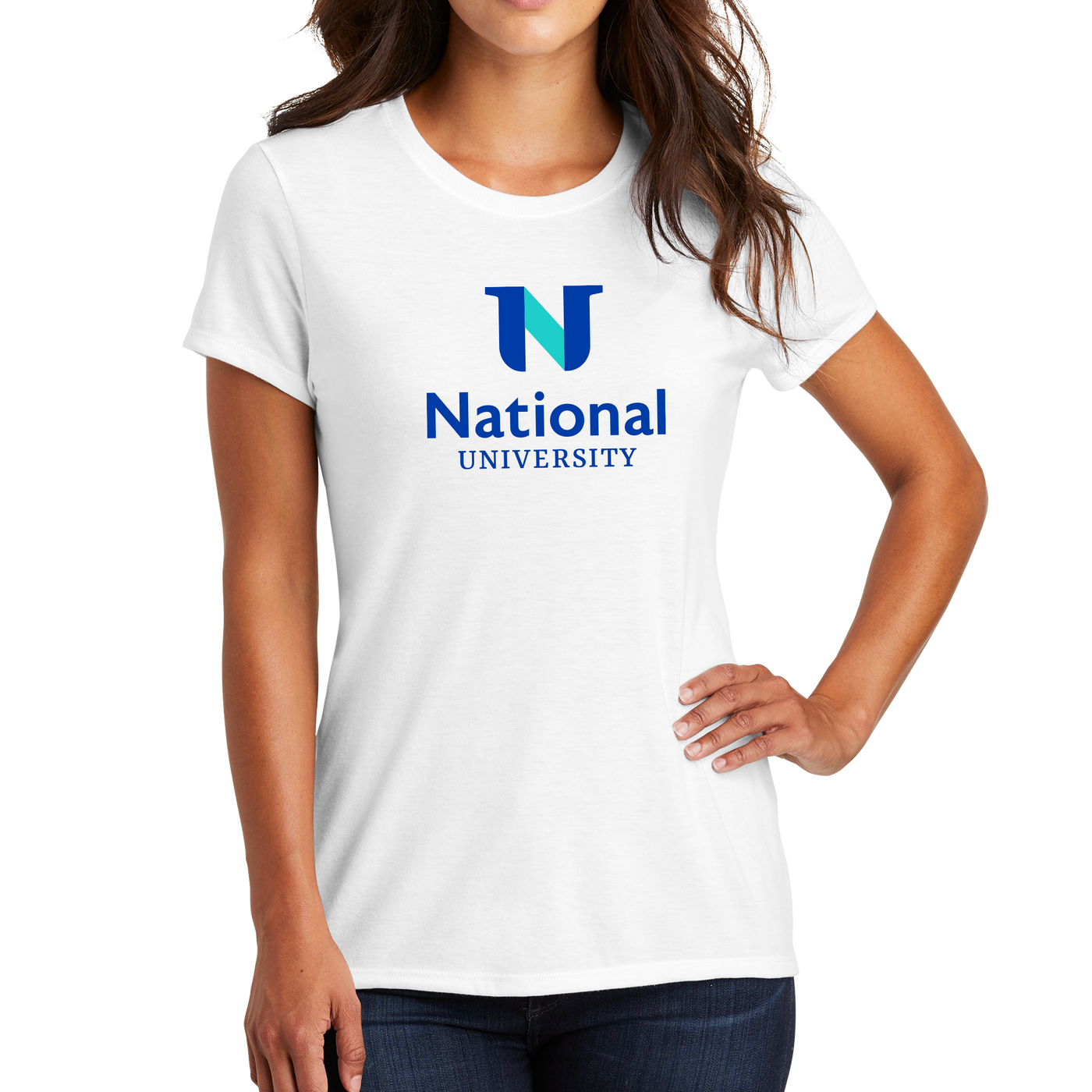 District Made® Ladies Perfect Tri® Crew Tee - Stacked
