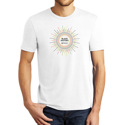 District® - Young Mens Tri-Blend Crew Neck Tee - Black History 3