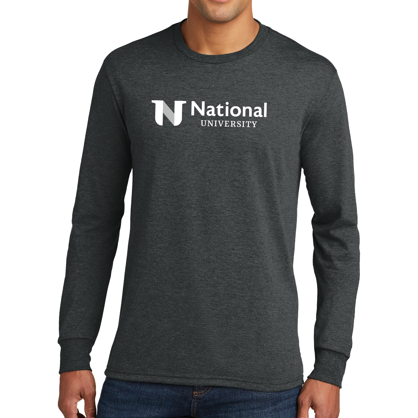 District Made® Mens Perfect Tri® Long Sleeve Crew Tee