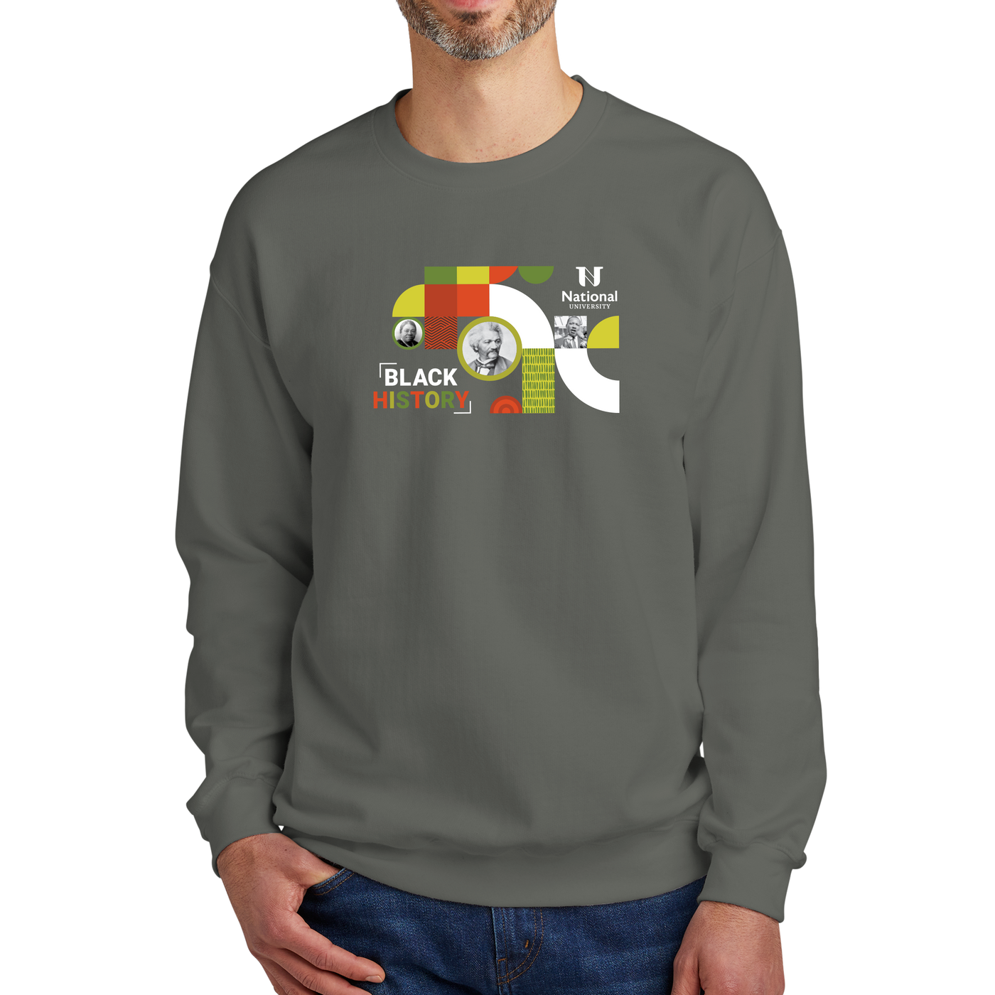 Gildan® Softstyle® Crewneck Sweatshirt - Black History 2