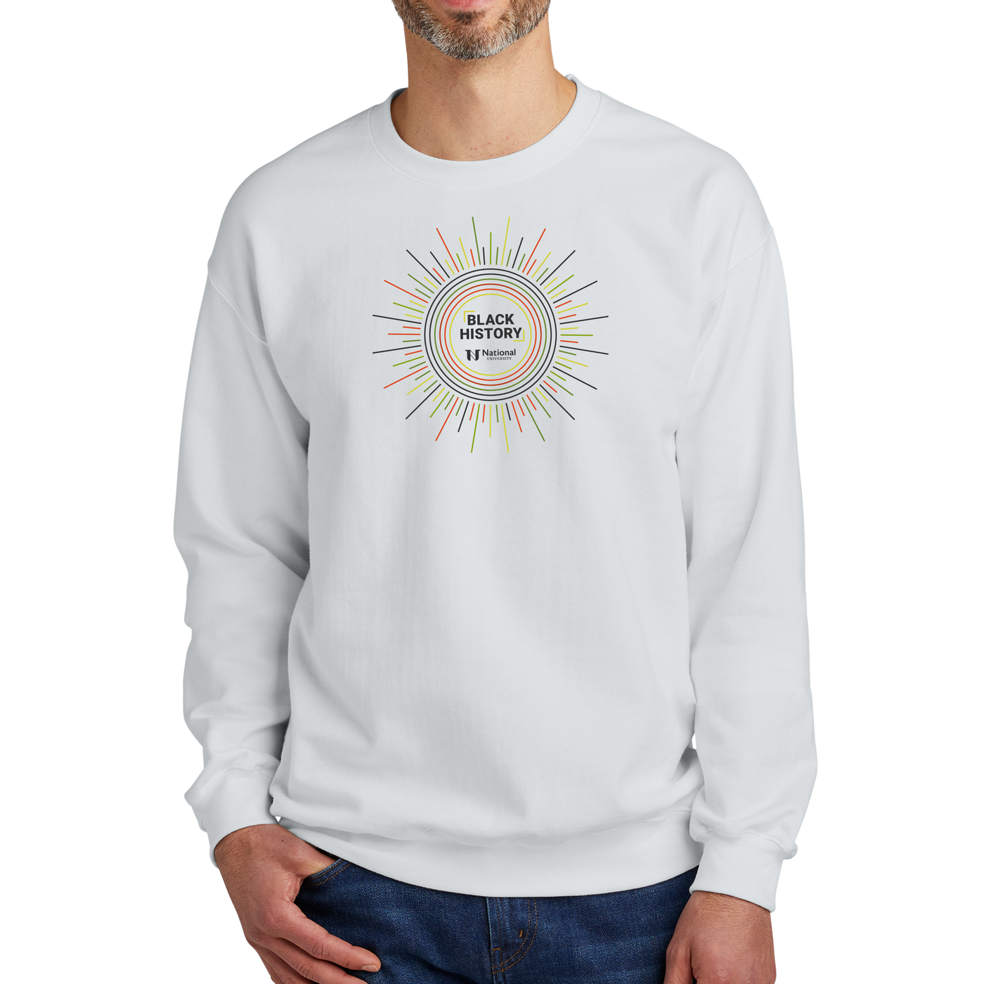 Gildan® Softstyle® Crewneck Sweatshirt - Black History 3