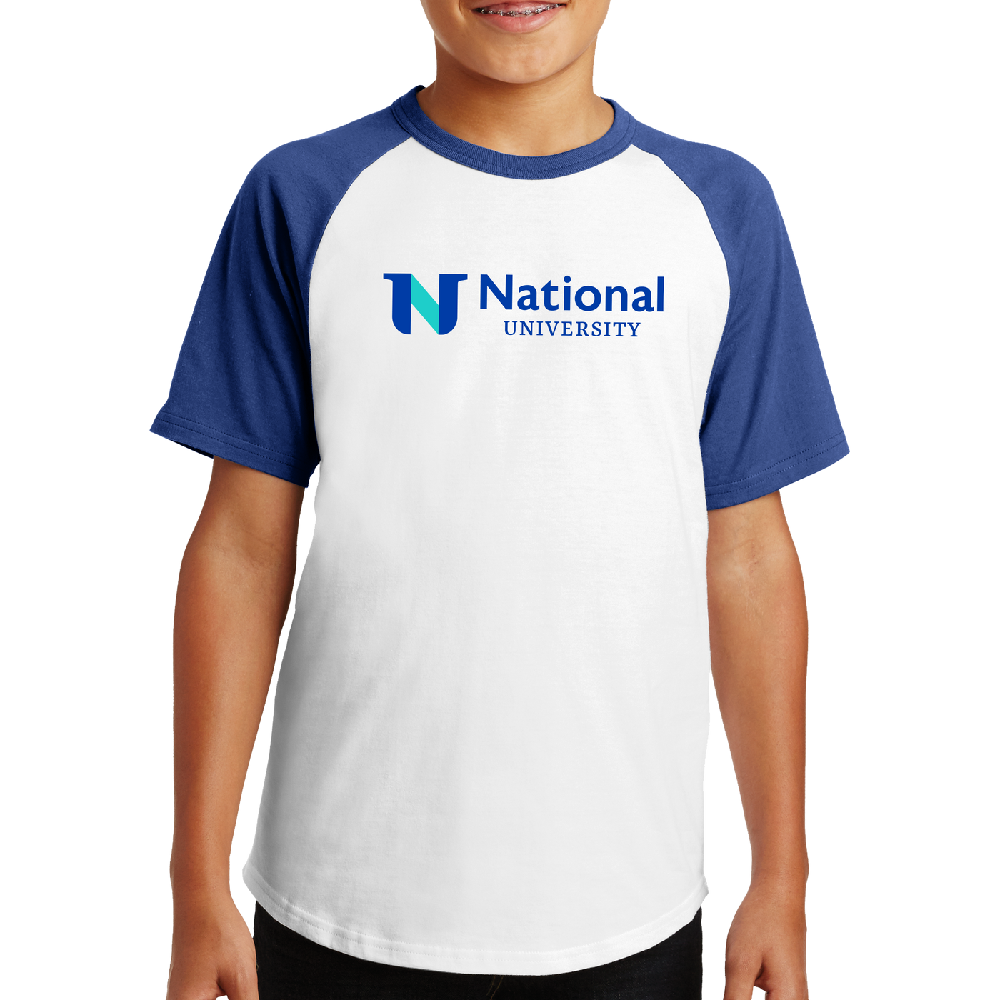 Youth Sport-Tek® Short Sleeve Colorblock Raglan Jersey