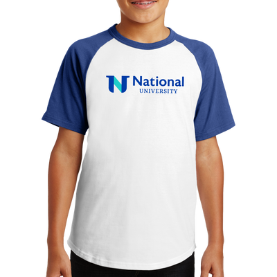 Youth Sport-Tek® Short Sleeve Colorblock Raglan Jersey